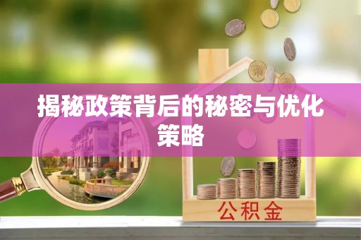 香山揭秘政策背后的秘密与优化策略